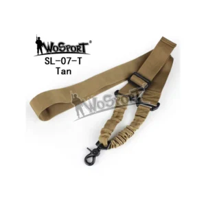 WST Tactical 1-Point Sling with Carabiner – Tan
