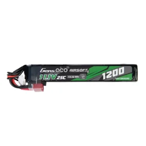 Gens ACE Li-Pol Battery 11.1V 1200mAh, 25C, T-Dean - Buffer Stick (126 mm)