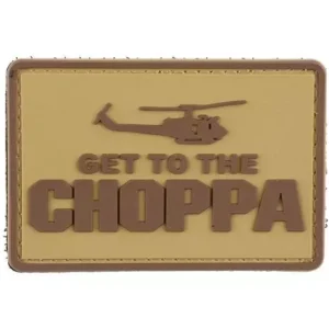 Get to the Choppa - Tan - 3D Patch